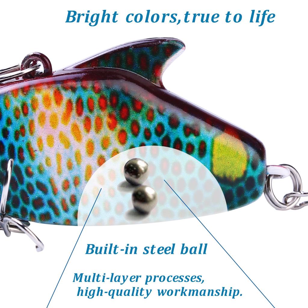 Fishing Lures Crank Baits Bass Minnow Baits Life-like Swim Baits for Bass Trout Carp Fishing Baits