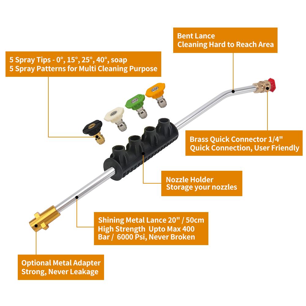 Насадки для мойки высокого давления, металлические насадки для распыления воды, насадки для распыления воды, насадки для быстрой струи, вращающаяся турбонасадка для мойки высокого давления Karcher K