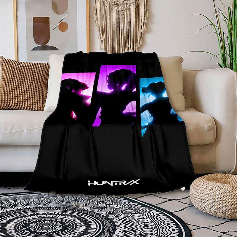 1pc HUNTRAXCartoon Blanket,Portable Throw for Travel , All-Season Cozy Blanket,Ideal Gift for Christmas, BirthdaysPB042