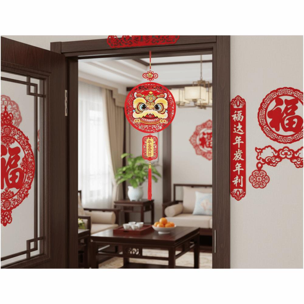 Exquisite Chinese New Year Decoration Blessing Words New Year Pendant Door Sign  Party