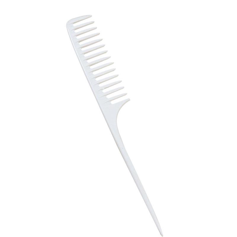 Steel Pin Tail Comb for Hair Dyeing, Styling, Teasing, Sectioning, and Wide-Tooth Combing