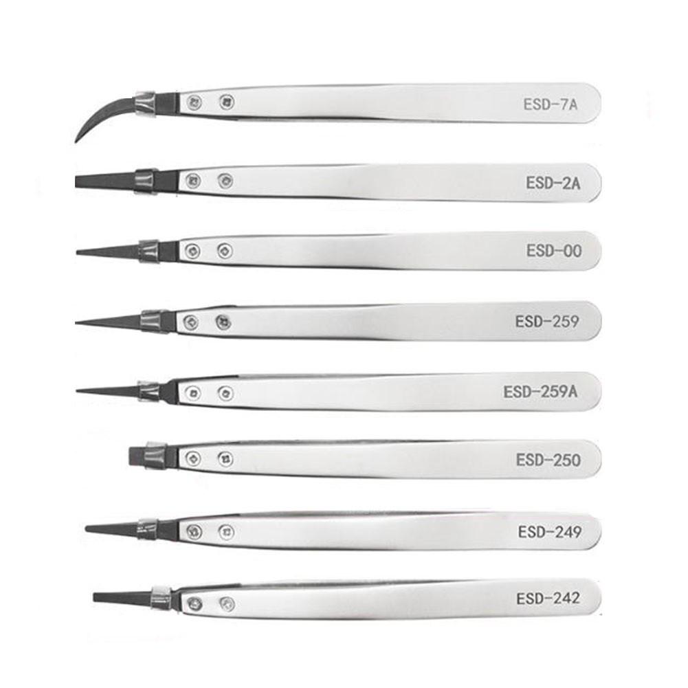 Industrial Tweezers Curved Straight Detachable Industrial