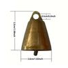 WTEMPO 12PCS 2.6CM Vintage Thick Jingling Bells Wind Chimes Making Accessories Creative Metal Decorations for Halloween, Christmas and New Year