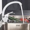 White Kitchen Faucet Kitchen Mixer Tap 360° Single Hand Sink Faucet