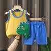 Children's Undershirt Suit Summer Cotton New Boys and Girls Thin Summer Baby Clothes Children's Clothing