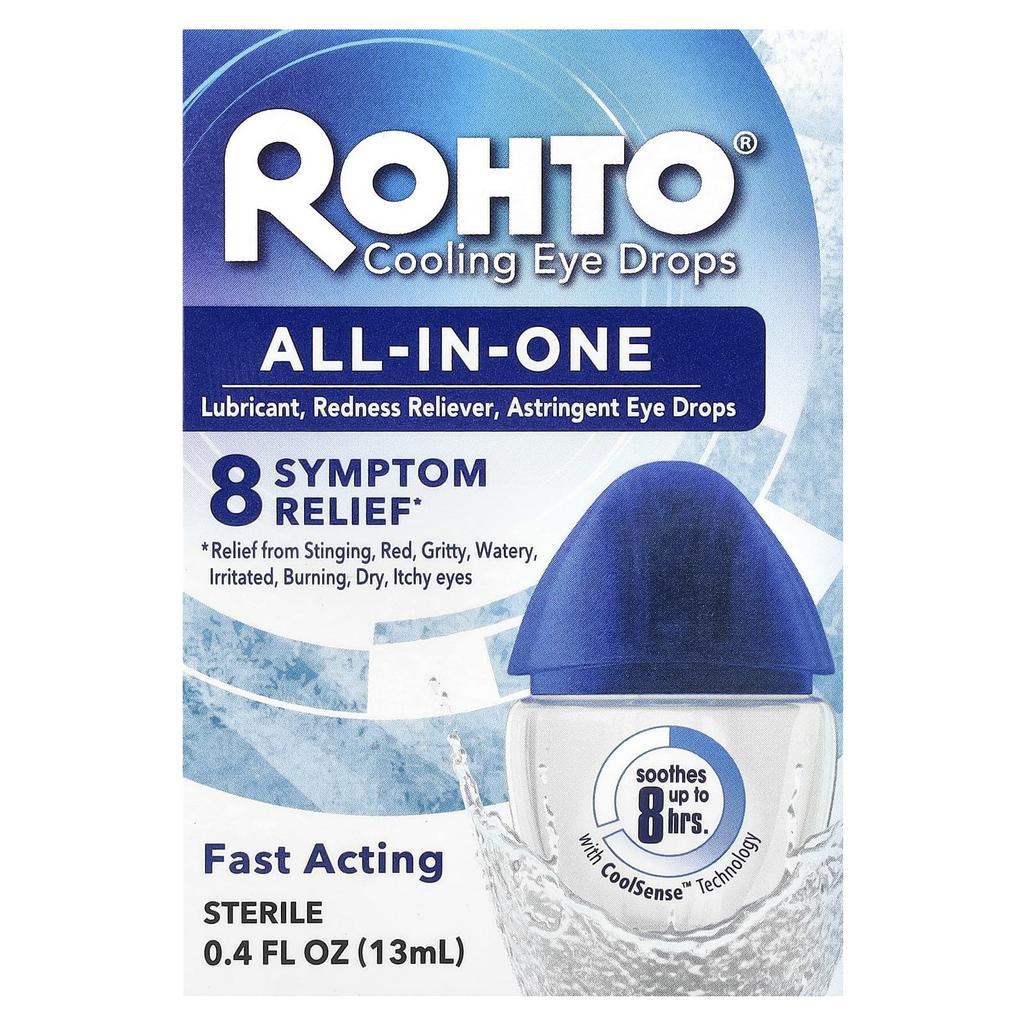 Cooling Eye Drops, All-in-One, 13Ml (0.4Fl Oz)