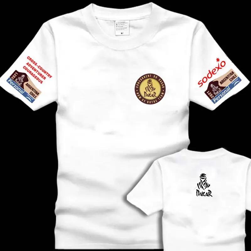 2026 New High Quality Fashion Motorcycle Racing Car Print Unisexs And Wounisexs Large Size Tshirts Round Neck Loose Short Sleeves