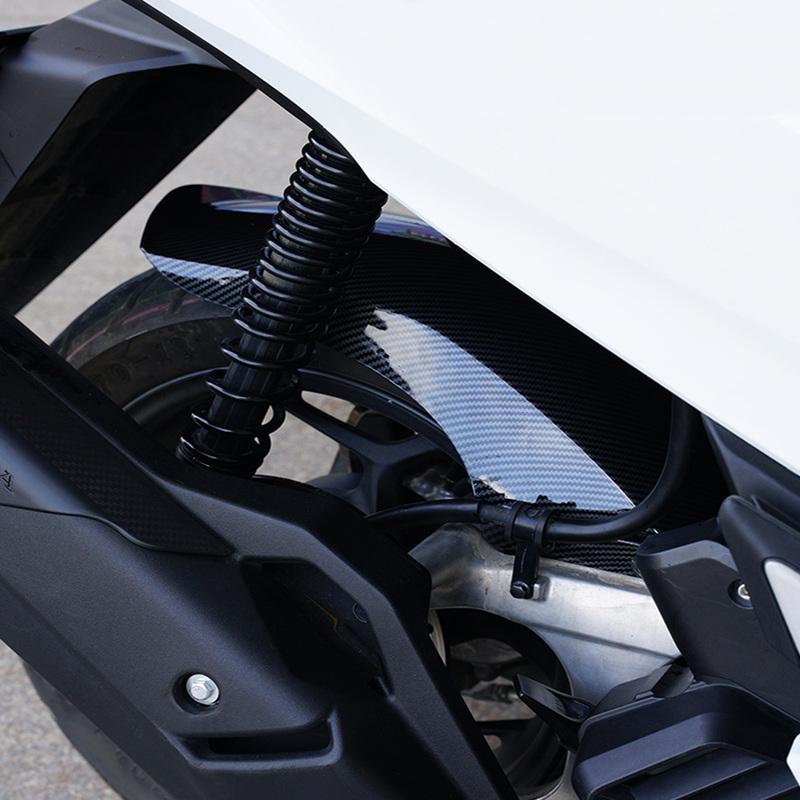 Plastic Motorcycle Mudguard Matte Black Carbon Fiber Rear Extension Splash Pad Protection Cover for PCX160