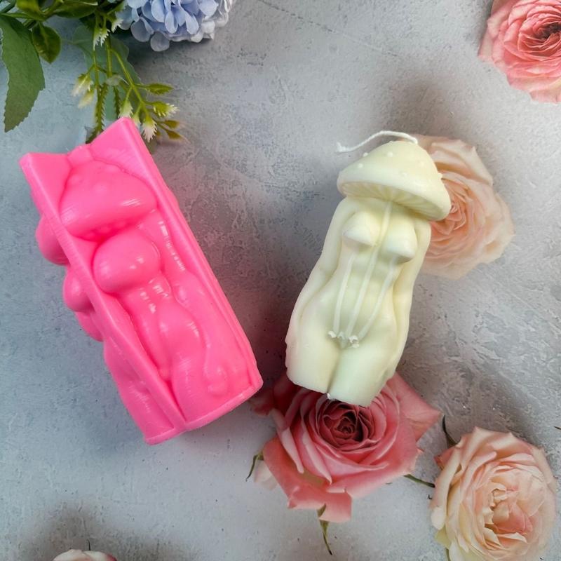 Форма для свечи Милые формы для литья DIY 3D силиконовая форма Человеческое тело Свеча Силиконовые формы для поделок для изготовления свечей