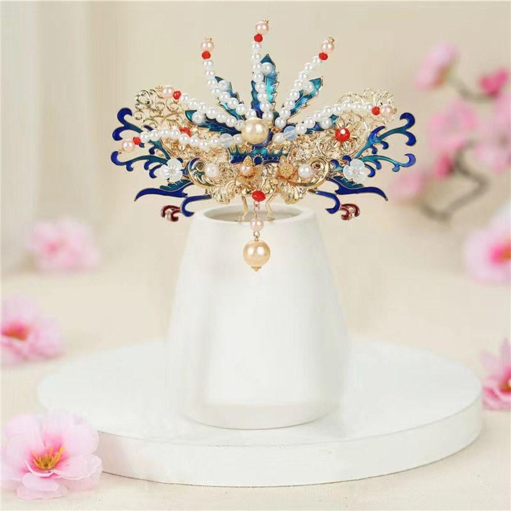 Flower Hanfu Hair Stick Tassel Chinese Style Hairpin Set Classical   Girl Hair Accessories