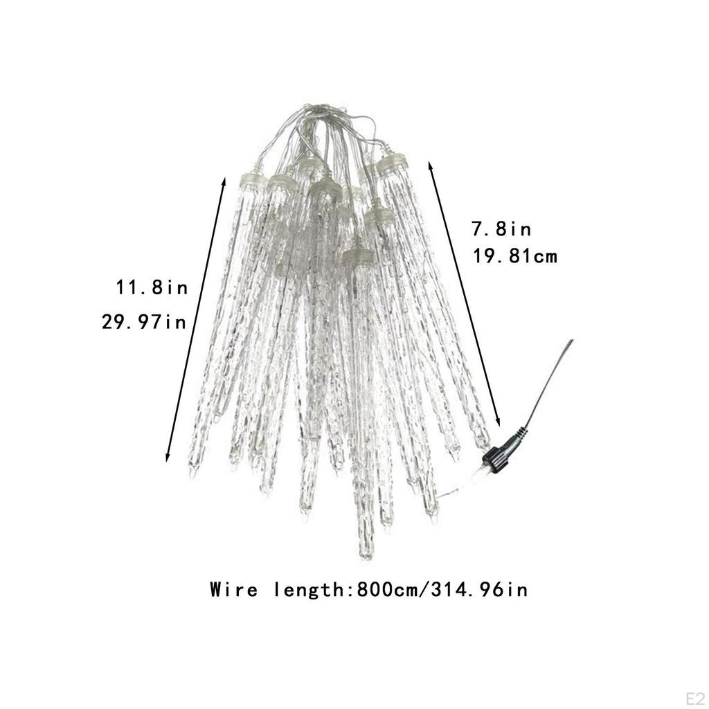 Hanging Icicle Christmas Lights Sturdy Waterproof for Outdoor Eave Courtyard