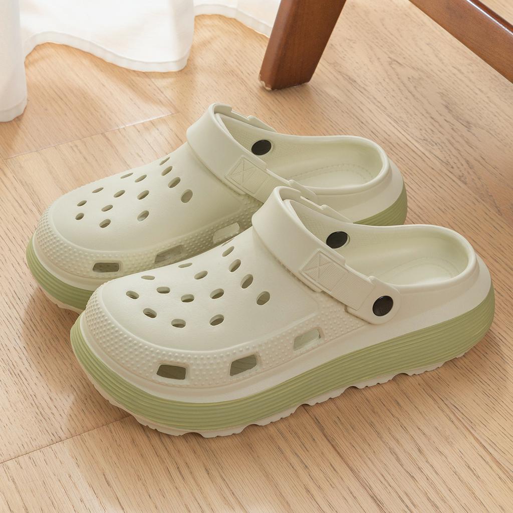 Platform Women Clogs Shoes Summer Beach Thick Bottom Sandals Fashion Comfortable Clogs Indoor Outdoor Men Hole Shoes