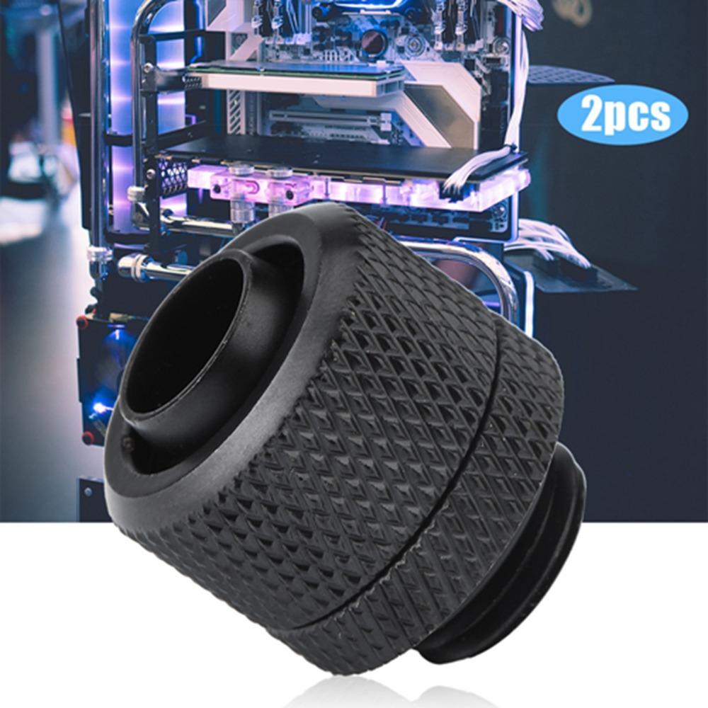 2PCS Tighten O-Ring Flexible Tube Connector Two Touch Design Tube Connector PC Water Cooling
