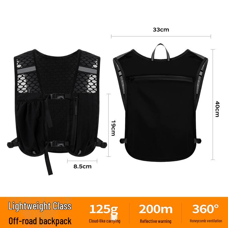 Унисекс Жилет для Бега по пересеченной местности и Пешего Туризма с Держателем для Бутылки Воды – Портативное Снаряжение для Активного Отдыха