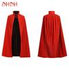 Halloween Vampire Cape Children's And Adult's Knitted Fabric Red And Black Double-sided Cape Halloween Cosplay Costume Cape
