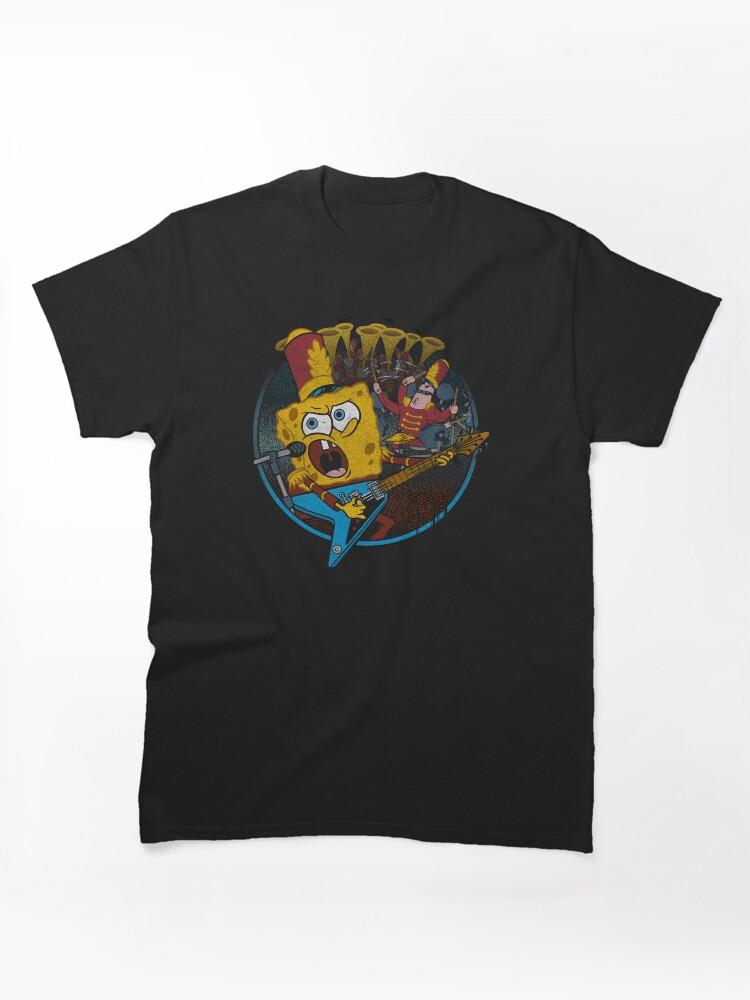 SpongeBob SquarePants SpongeBob SquarePants And Patrick Super Bowl Band Classic T-Shirt