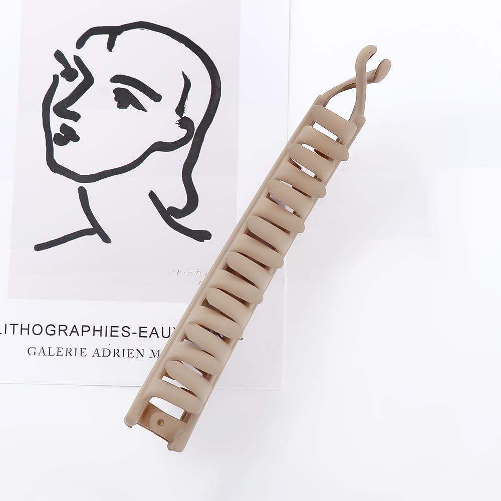 Fashion Gift Barrettes Hairpins Solid Color Hair Claws Ponytail Holder Hair Clips Banana Clip