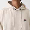 NANGA Eco Hybrid Mini Box Logo Embroidered Hoodie (Unisex) (XL, Oatmeal)