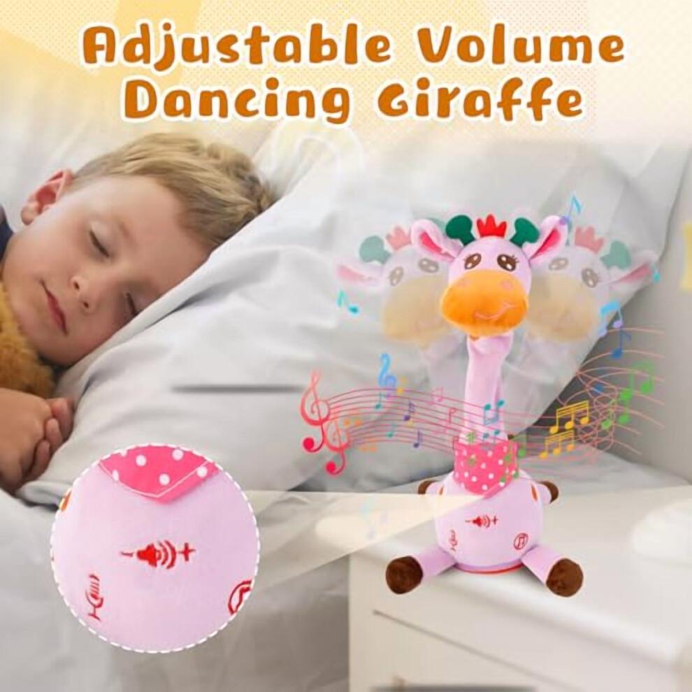 Dancing Giraffe Musical Plush Toy, Recording & Repeating, for 6–12M Babies – Compatible with Valentines Day Gifts