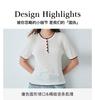 Containing mulberry silk, spring and summer new round neck fashionable contrasting short sleeved comfortable and versatile knitted T-shirt for women