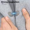 1 Pair Magnetic Snaps Clasps Invisible 8-holes Design Strong Suction Magnetic Clothing Buttons for Coat