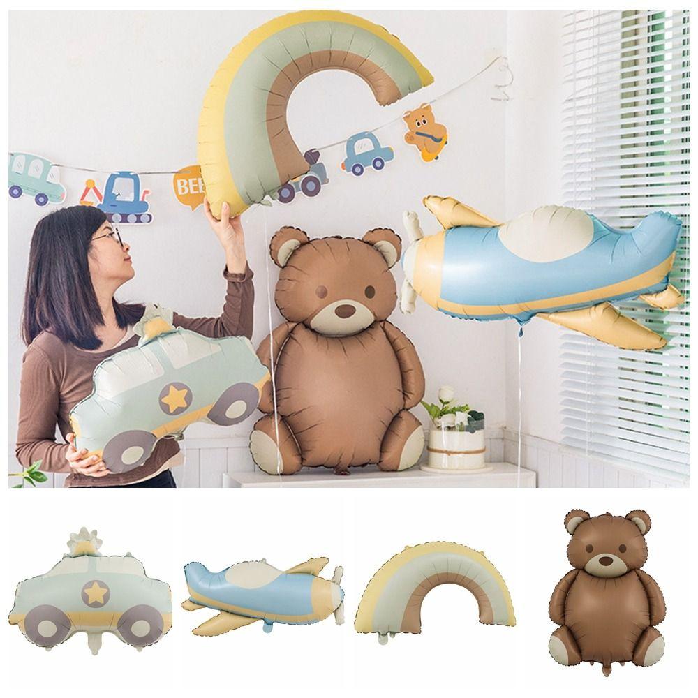 Надувной самолет Радужные воздушные шары Милый декор для вечеринки по случаю дня рождения Baby Shower