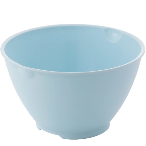 Risu Bowl, Deep, Small, Blue, 17cm (1.2L Capacity), H&H Antibacterial and Stain-Resistant, Made in Japan