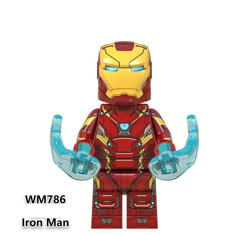 Mini Action Figure Superhero Avengers Thanos Black Panther War Machine Iron Man Building Blocks Toys