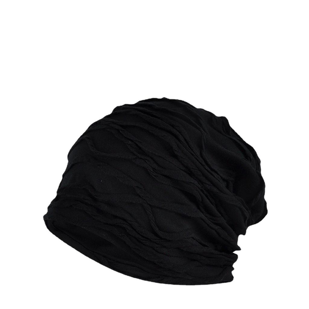 Baotou Hat Four Seasons Capped Men'S And Women'S Solid Color Wrinkled Fashion Stacking Hat
