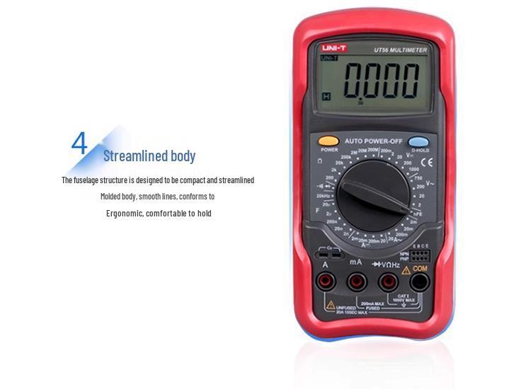 UNI-T UT51-56 High-Precision Multimeter: Multi-Function Electrician Repair Tool