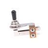 L-Type 3 Way Toggle Switch Right Angle L-Shaped Electric Guitar Pickup Selector Switch With Black/ Yellow/ White Plastic Cap