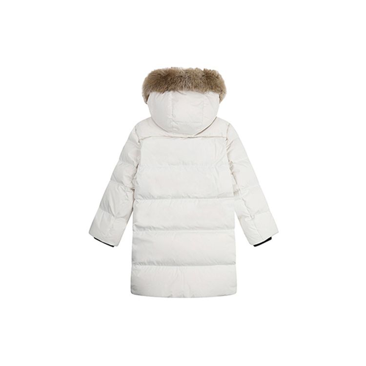 MLB New York Yankees Logo Pattern Loose Fit Hooded Down Jacket Unisex outerwear Ivory 3ADJEC716-50IVS