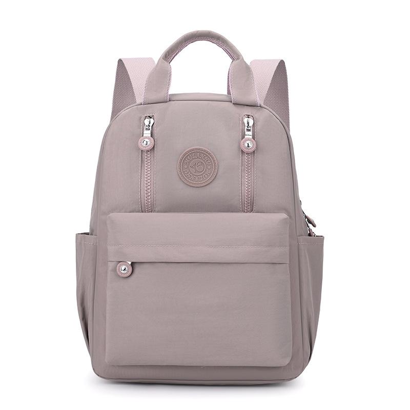 Однотонный женский рюкзак большой вместимости из нейлона