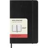 Ежедневник Moleskine 2027, начало в январе, 12 месяцев, карманный формат (9см х 14см), Мягкая обложка, Черный