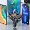 FM-передатчик Bluetooth-совместимый 5.3 Поддержка TF-карты U-диска Автомобильное зарядное устройство Двойной USB Type C Автомобильный FM-передатчик MP3-плеер Адаптер