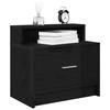 VidaXL Bedside Tables with Drawer 2 Pcs Black Oak 51x31x47 Cm, Side Table, Bedside Cabinet, Side Table for the 858671