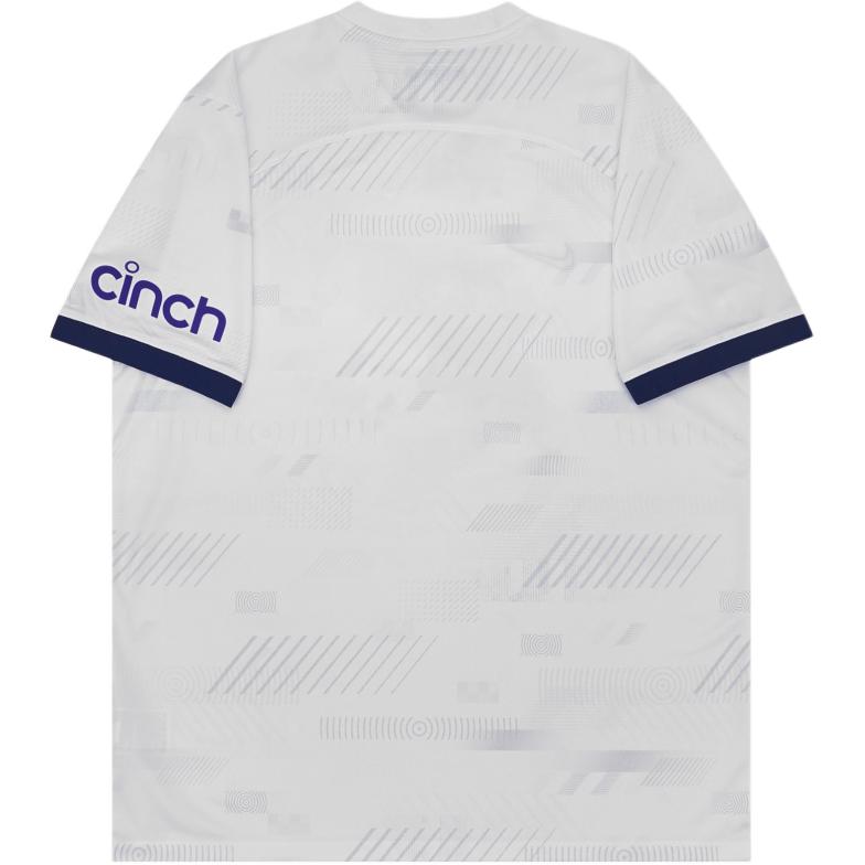 Nike Футбольная рубашка с коротким рукавом и круглым вырезом Dri-FIT, сезон 2023-24, Тоттенхэм Хотспур, домашние мужские топы, белые DX2702-101