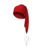 Unisex Night Sleeping Hat with Pom Ball Adjustable Solid Color Elastic Design