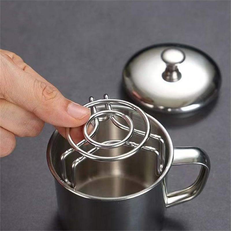 Kitchen Mini Round Steamer Cooling Rack Trivet Multi-Functional Pot Pan Cooking Stand for Outdoor Camping Picnic