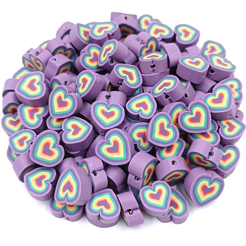 DIY для изготовления ювелирных изделий оптом 20 шт. мягкие глиняные свободные бусины кулон цветок слон сердце ожерелье браслет бусины