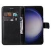 For Samsung Galaxy S25+/S24+ Case Solid Color Leather Mobile Cover Wallet Stand with Strap