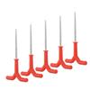 5PCS Metal Plastic Ice Fishing Stakes Y-Handle Grip Tent Stakes Drill Rod Holders  Winter Camping