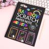 1 Set Children Diy Graffiti Book Montessori Educational Toys Rainbow Magic Scratch Off Paper For Kids Arts Scraping Painting Toy