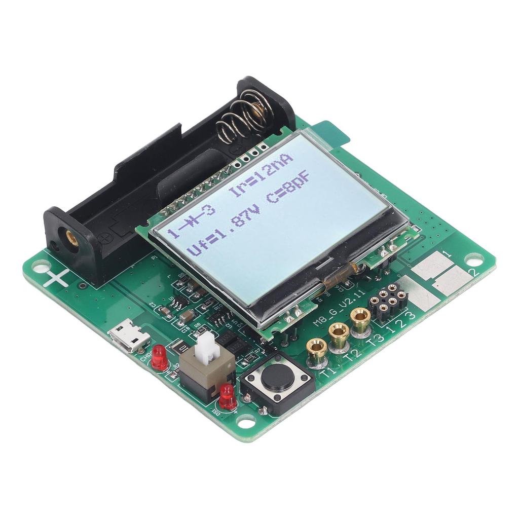 Транзисторный тестер ЖК-дисплей ESR индуктивность измеритель емкости автоматическое отключение для DIY