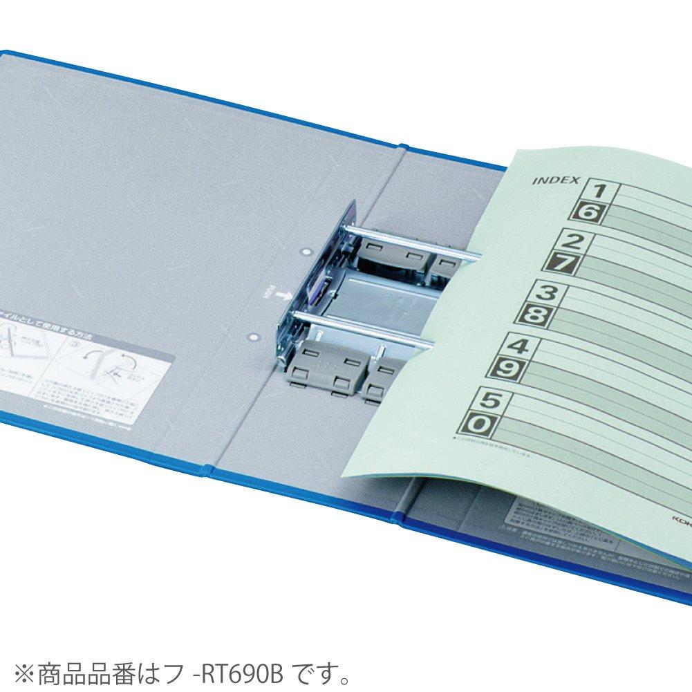 Папка-регистратор KOKUYO Eco Twin R A4 вертикальная 60 мм переплет 2 отверстия синяя Fu-RT660B