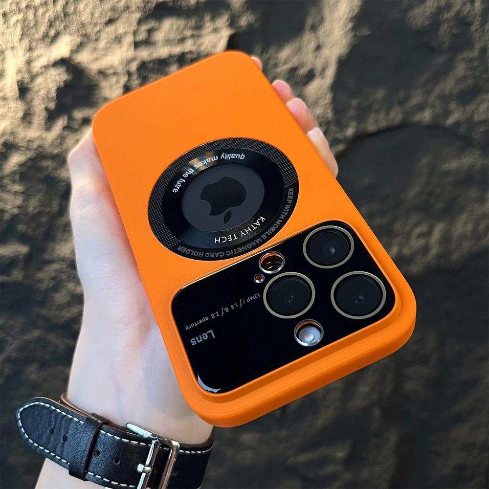 Роскошный матовый чехол Magsafe для ПК с магнитной беспроводной зарядкой для iPhone 15 14 Pro Max 13 12 11 Plus, противоударный чехол на задний бампер