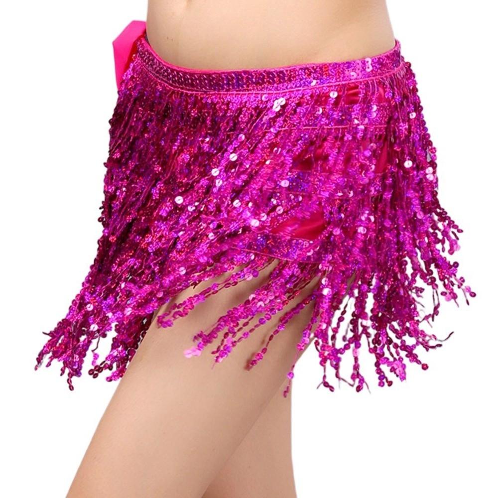 Sequins Dance Belt High Waist Waist Chain Fashion Hip Scarf  Women