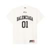 Balenciaga SS25 T Shirt Men's Gray White 787349TRVW99016