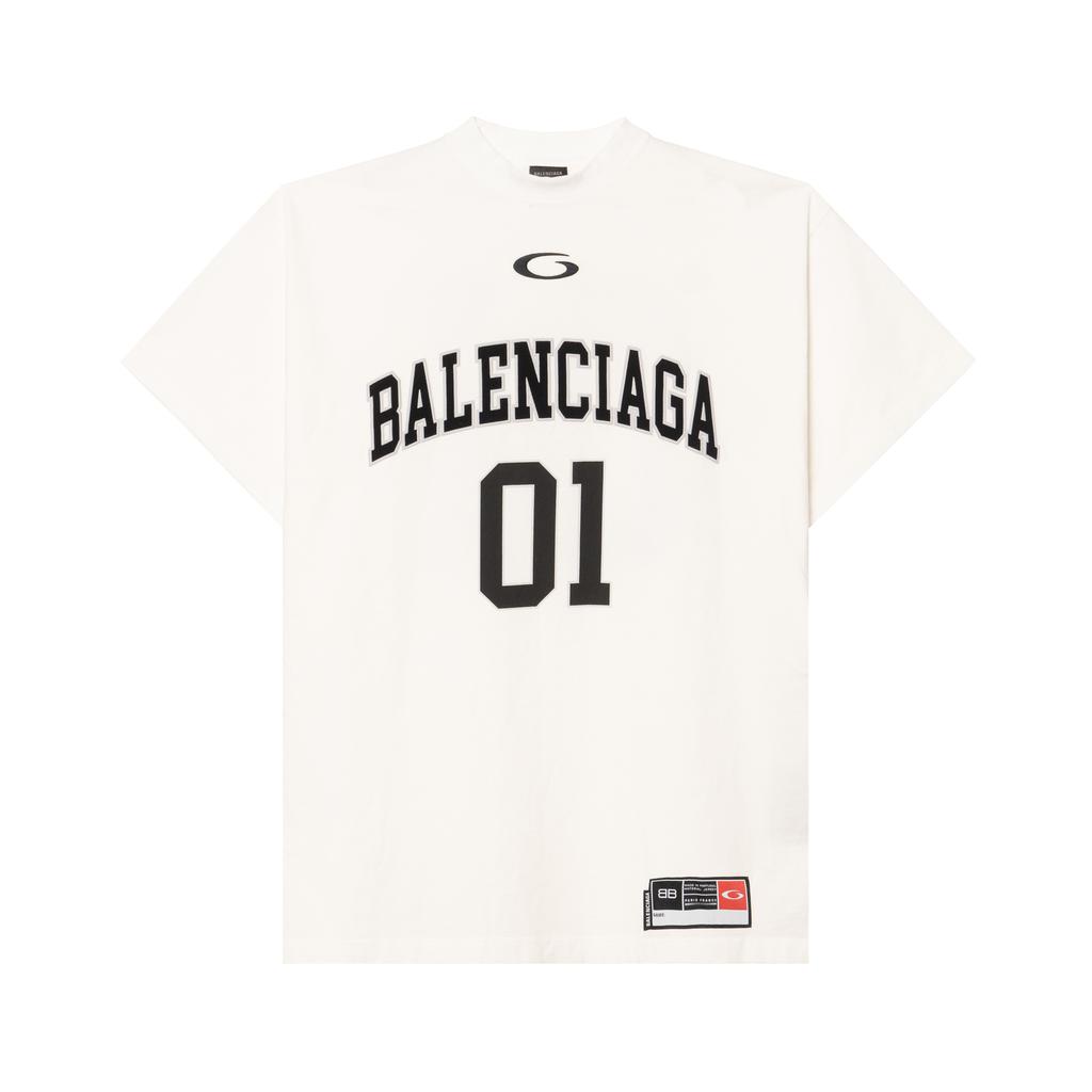 Balenciaga SS25 T Shirt Men's Gray White 787349TRVW99016