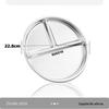 23cm Stainless Steel Diet Meal Plate
